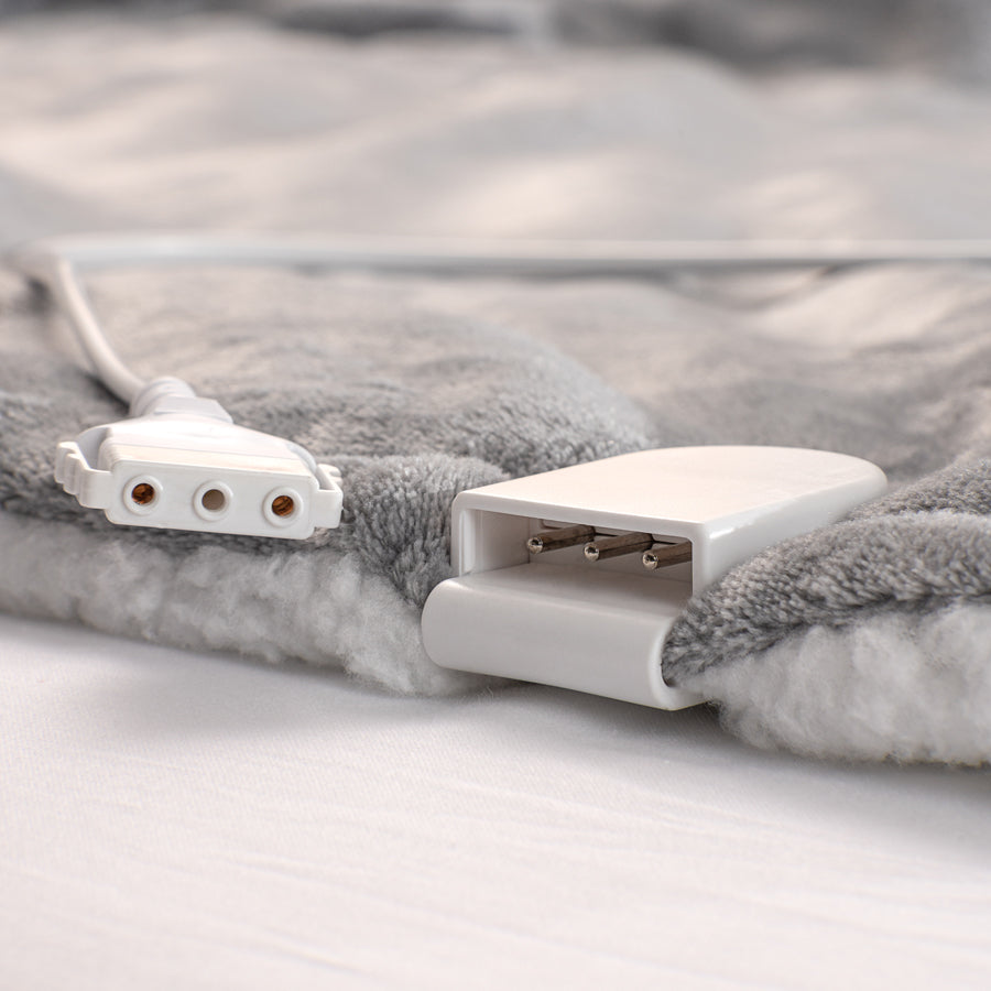 Grey Heated Blanket