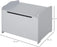 Wooden Kids Children Toy Storage Organizer Chest Safety Hinge Play Room Furniture Grey 60 x 40 x 48 cm