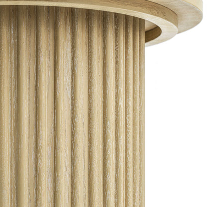 Ophelia Washed Grey Oak Side Table