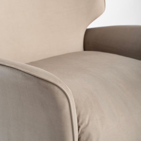 Valmont Swivel Recliner Armchair - Taupe