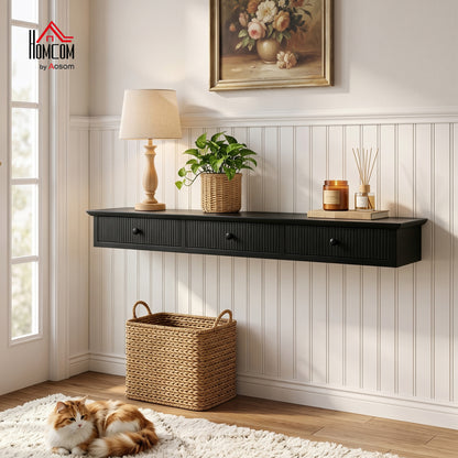 Shelf Wall-Mounted 93 x 15 x 10 cm Black