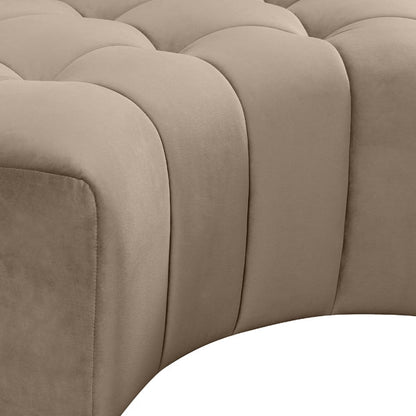 Essen Left Hand Curved Corner Sofa – Taupe