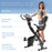 2-in-1 Foldable Exercise Bike Recumbent Stationary Bike 8-Level Adjustable Magnetic Resistance with Pulse Sensor LCD Display