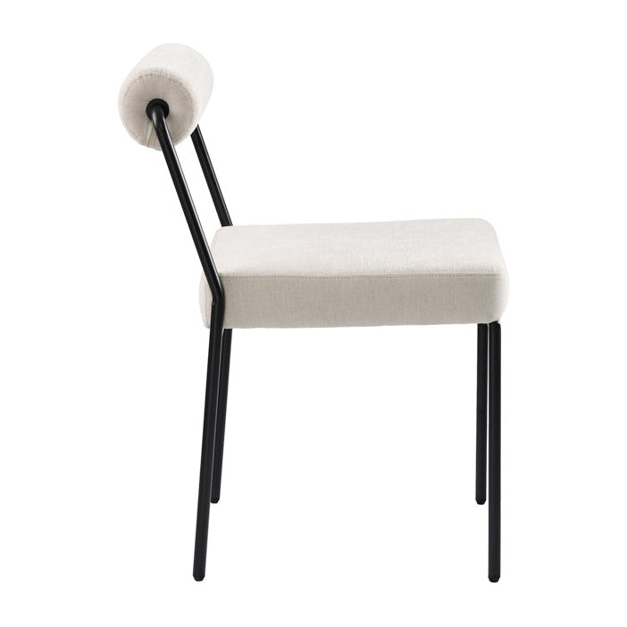 Set of 2 Nosta dining chairs - Light Taupe