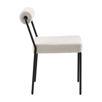 Set of 2 Nosta dining chairs - Light Taupe