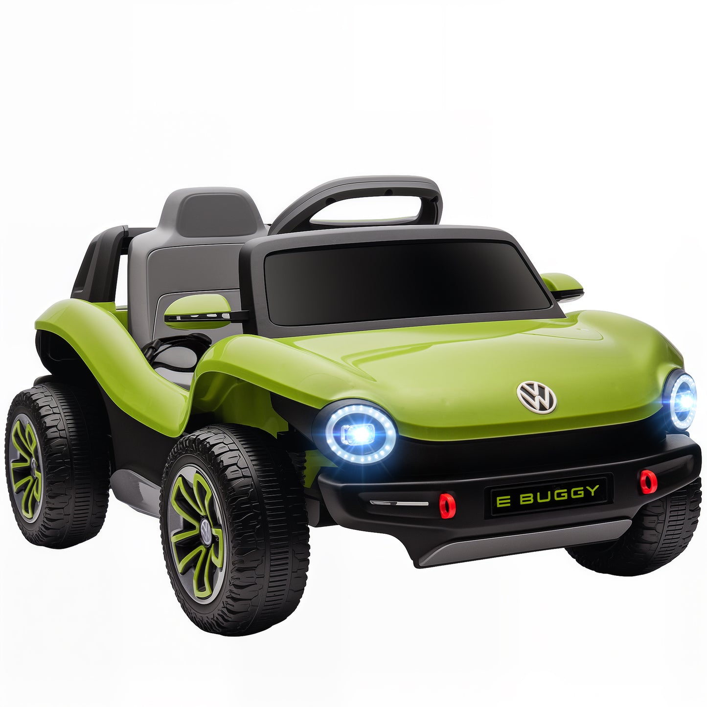 Volkswagen Licensed Kids Electric Car w/ Remote, Suspension, Green