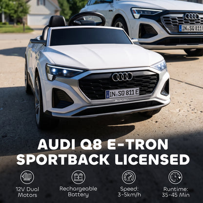 Audi Q8 etron Sportback Licensed 12V Kids Electric Car with Remote