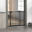 Metal 74-100cm Wide Adjustable Dog Gate Black