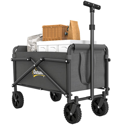 41L Festival Trolley, 60kg Heavy Duty Folding Trolley Cart, Grey