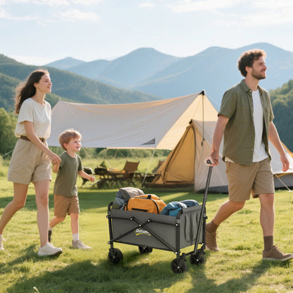 41L Festival Trolley, 60kg Heavy Duty Folding Trolley Cart, Grey