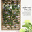 Wall Mounted Plant Stands Set of 2, Fir Wood Flower Stand with Shelves and Slatted Trellis for Patio, Balcony, Porch