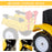 Ride on Tractor No Power for Kids with Manual Control Bucket