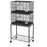 Double Stackable Bird Cage on Wheels w/ Stand, for Canaries