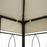 3x4m Gazebo Replacement Roof Canopy 2 Tier Top UV Cover Garden Patio Outdoor Sun Awning Shelters Cream (TOP ONLY)