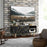 TV Unit for Living Room, TV Stand, Black Marble