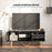 TV Unit for Living Room, TV Stand, Black Marble