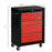 5-Drawer Tool Chest, Lockable Steel Tool Storage Cabinet with Wheels and Handle Tool Box for Garage, Workshop, Red