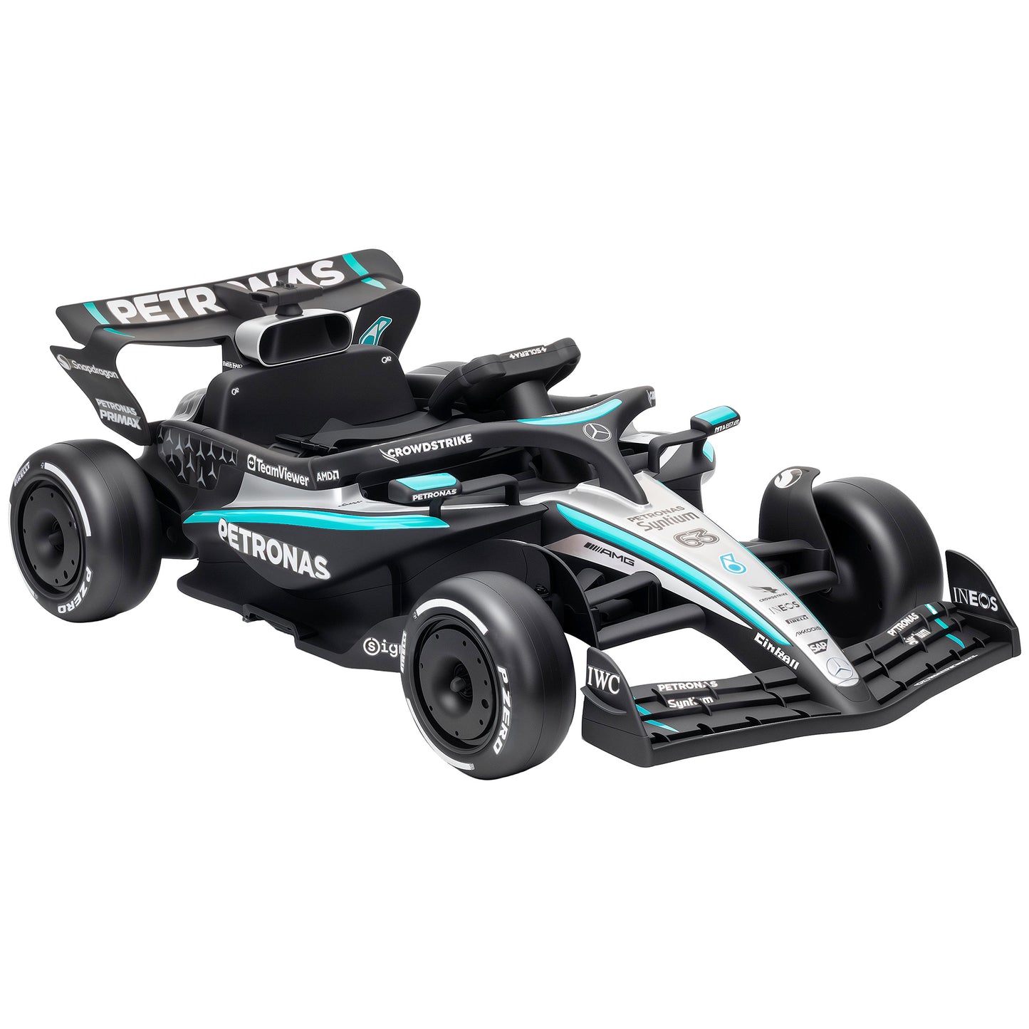 Licensed Mercedes-AMG PETRONAS F1 Electric Go Kart for Kids 3-5