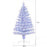 Artificial Fibre Optic Christmas Tree w/ 26 LED Lights Pre-Lit White Blue 4FT