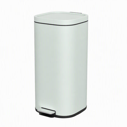 30L Kitchen Bin, Pedal Bin with Lid, Removable Inner Bucket, Green