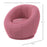 Modern Accent Chair, Swivel Upholstered Armchair for Living Room, Bedroom, Home Office, Pink