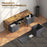 Modern TV Cabinet Stand w/ Shelves & Drawers, Bedroom Rustic Brown