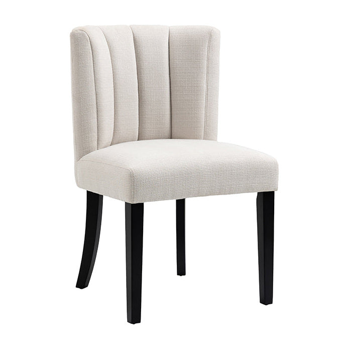 Rocco Black Dining Table and 6 Hatfield Calico Chairs
