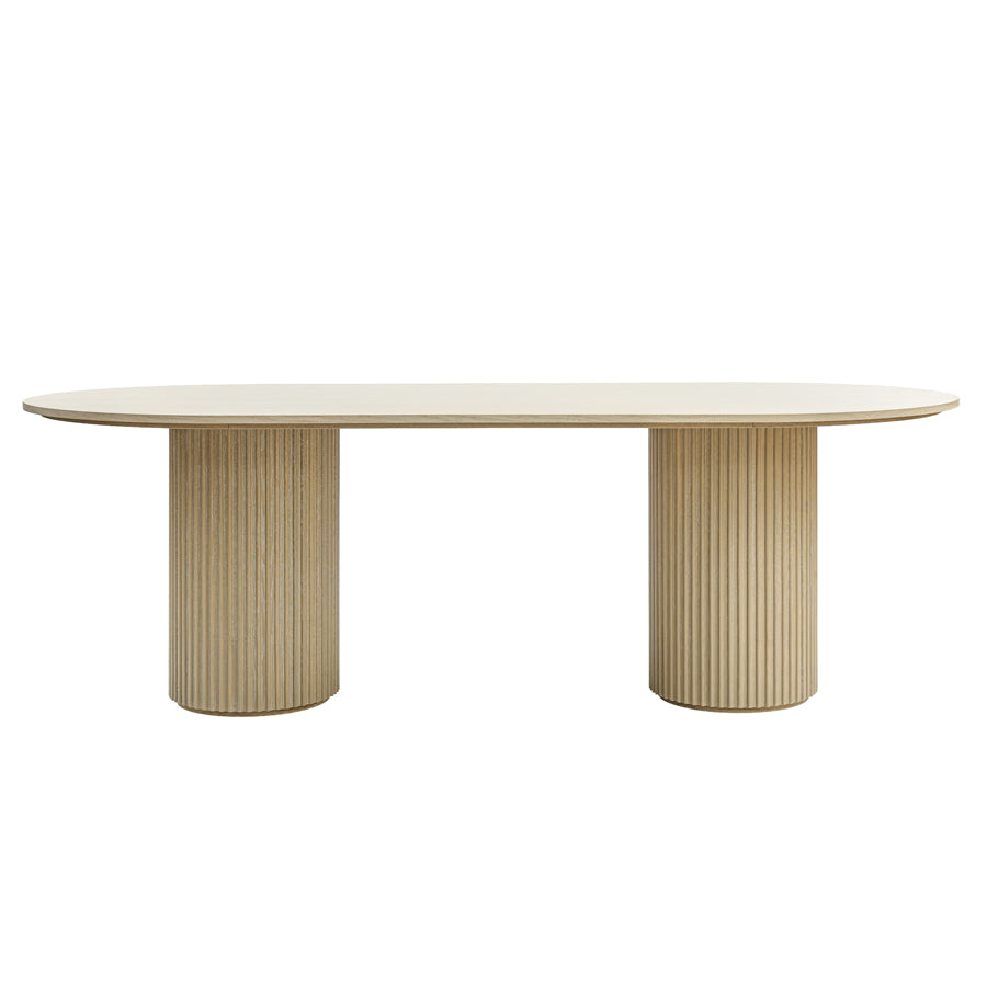 Ophelia Washed Grey Oak Dining Table
