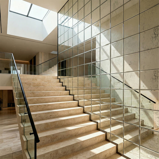 Mirrored Vintage Effect Square Wall Tiles Pack