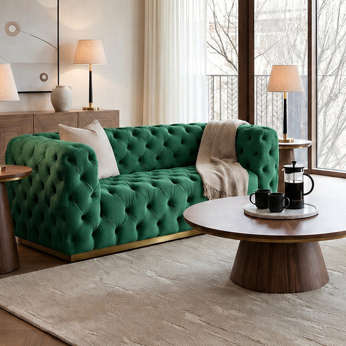 Frankfurt Two Seat Sofa - Bottle Green