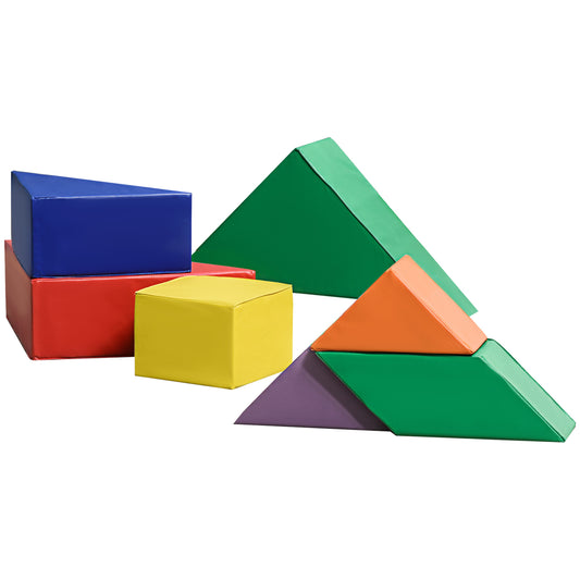 7 Pcs Kids Soft Foam Puzzle Play Blocks Set Learning Toddler Activity