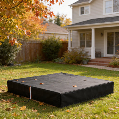 Sandbox Cover, Square Sandpit Cover with Drawstring & Elastic Band