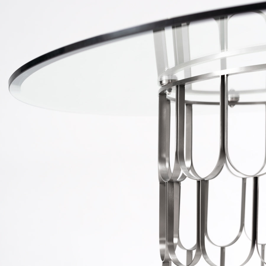 Pino 4-5 Silver Dining Table