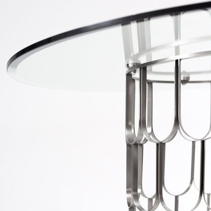 Pino 4-5 Silver Dining Table
