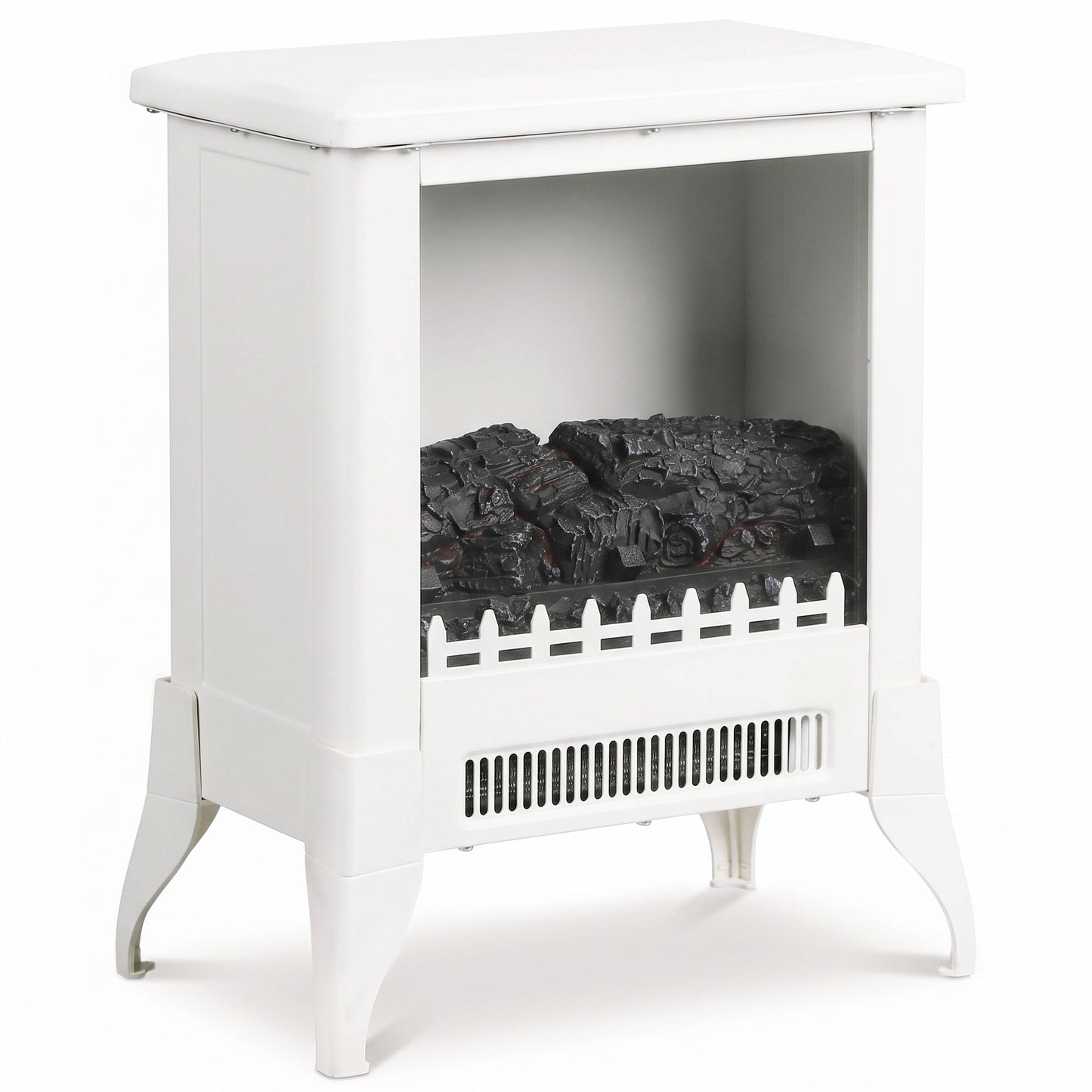 Electric Fireplace Stove, Fireplace Heater W/ Flame Effect
