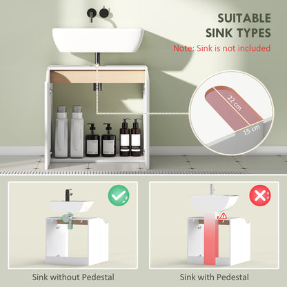 Under Sink Cabinet, Bathroom Sink Cabinet for Basin without Pedestal
