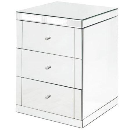 Pair of Lucia Mirrored Bedside Tables