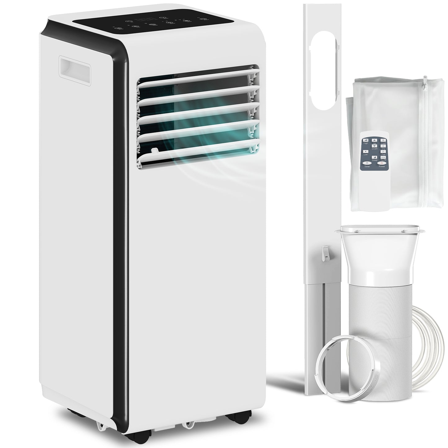 4-in-1 Portable Air Conditioner 9000 BTU Air Conditioning Unit White