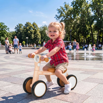 Balance Bike Lightweight and Adjustable for 1–2 Years, Pink