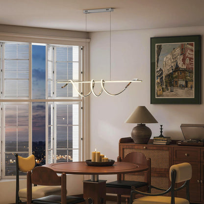 Pendant Light, Ceiling Light with 3 Colour Temperatures, Silver Tone