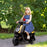 6V Kids Electric Motorbike with Headlight and Music - Black