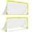 Football Goal Folding Outdoor with All Weather Net 6'x3' Yellow