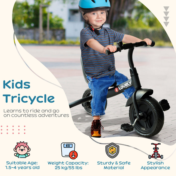 Ride On Tricycle 3 Wheels Plastic Pedal Trike for Kids over 18 Months QuidsIn Superstore