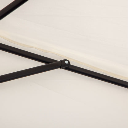 3 m Half Round Umbrella Parasol-White