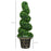 Set of 2 Artificial Plants, Topiary Spiral Boxwood Trees with Pot, for Home Indoor Outdoor Decor, 90cm