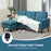 3 Seater Corner Sofa Couch Settee with Chaise Lounge, Blue