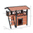 Cat House Outdoor w/ Balcony Stairs Roof, 77 x 50 x 73 cm, Brown