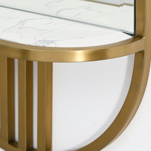 Aria Mirrored Wall Shelf