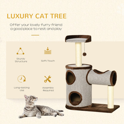 Cat Tree Tower Activity Centre w/ Cat House, Bed, Sisal Post, Hanging Toy