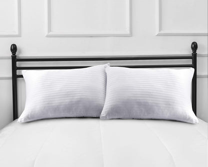 Hotel Collection Satin Stripe Pillow Set : Luxurious extra silk like hollowfibre filling